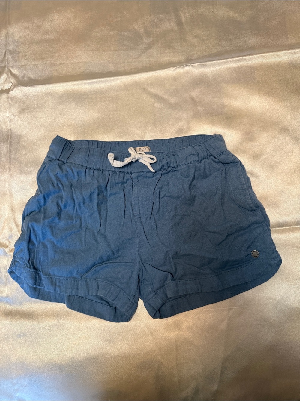 Roxy Navy Drawstring Athletic Shorts - Picture 2 of 5